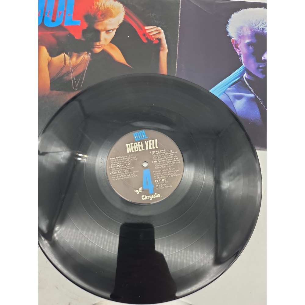BILLY IDOL Rebel Yell 1983 1st Press LP FV 41450 EXCELLENT Vinyl w/ Inner - Picture 4 of 8